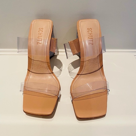 Brand new SCHUTZ Rhinestone Embellished Heeled Sandals - Picture 4 of 11